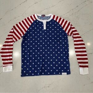 Tipsy Elves American Flag Henley
